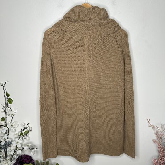 VINCE Turtleneck Tunic Sweater Wool Alpaca Camel Tan Sz S $445 {OO50} - Picture 3 of 6